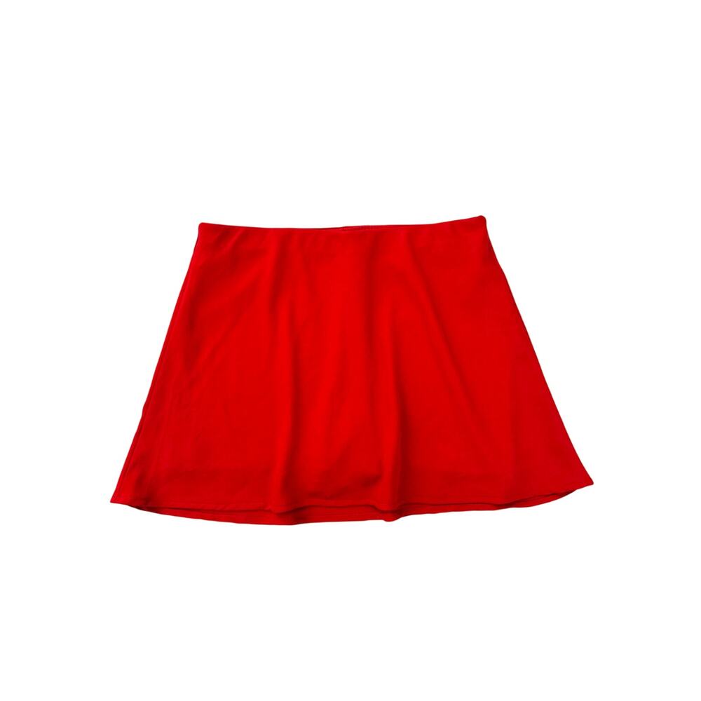 Abercrombie and fitch red satin mini skort - size XS